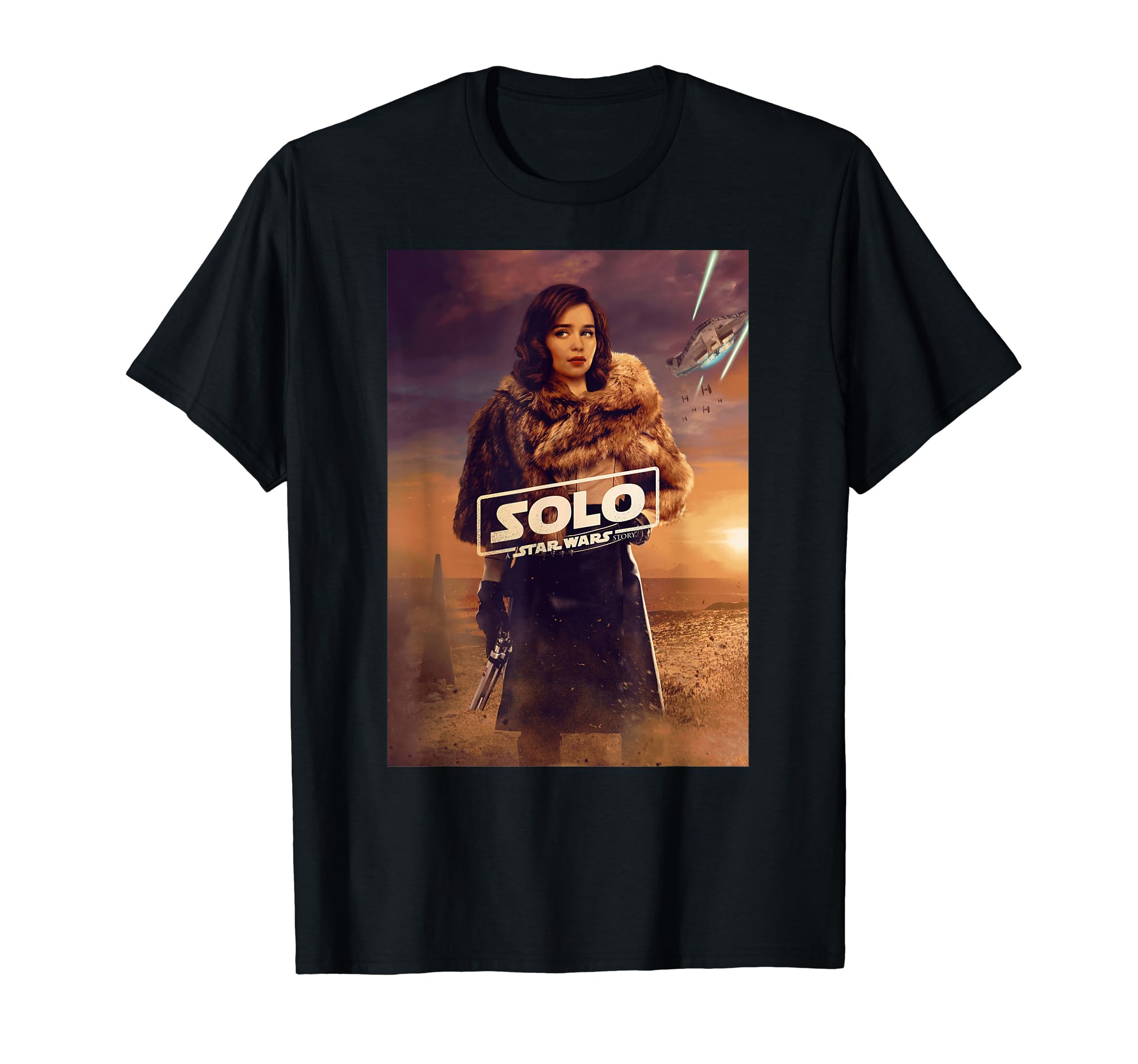 Star Wars Han Solo Movie Qi Ra Poster Graphic T-Shirt