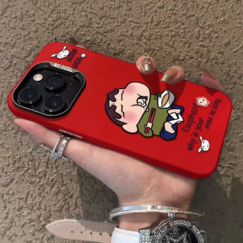 Applicable to Apple 11 trendy men's fun mobile phone case iPhone11Promax personalized new 11 all-inclusive crayon Xiaoxin