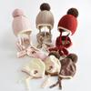 Kids' Knit Hat & Scarf Set: Windproof, Warm, Ear-Protective Accessories