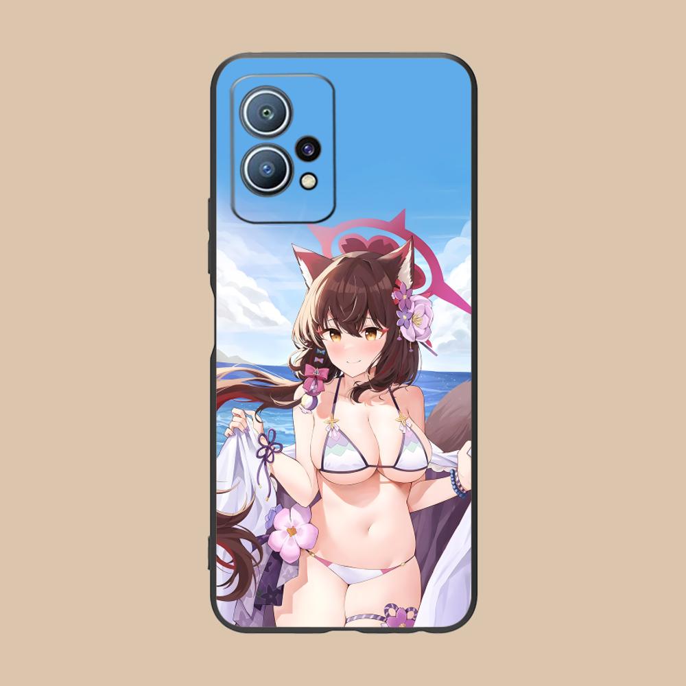 Blue Archive Kosaka Wakamo Phone Case for Huawei P60 P50 P40 P30 P20 P10 P9 P8 Pro Lite Plus Colorful Printing Cover Cellphones