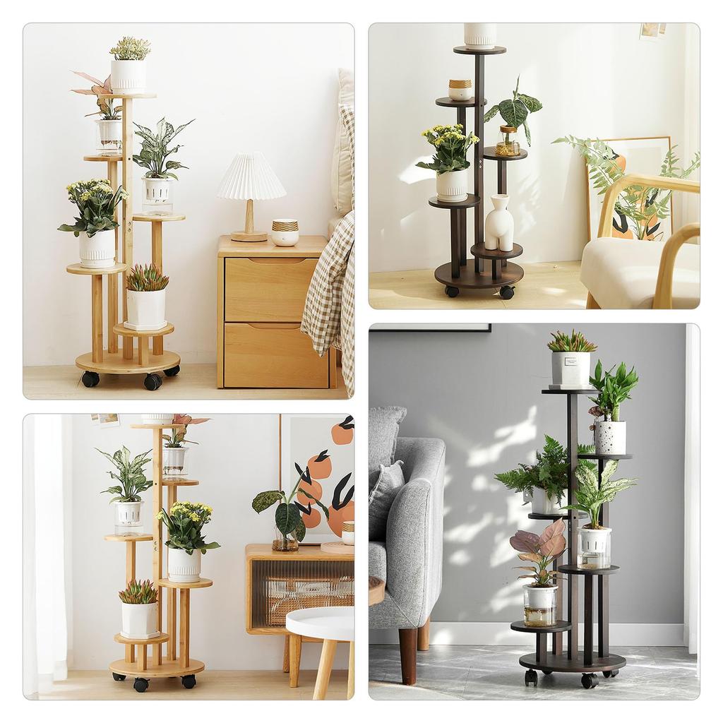 SmartMaster Flower Flower 5 Tier Planter Stand for Indoor and Outdoor Gardening Flower Living Room Balcony Green Dill Flower Pot Easy to Easy to