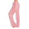 Damen Pyjamahose Nachtwäsche Lässige Hose mit Kordelzug und elastischer Taille Bequeme gerade lockere Yogahose