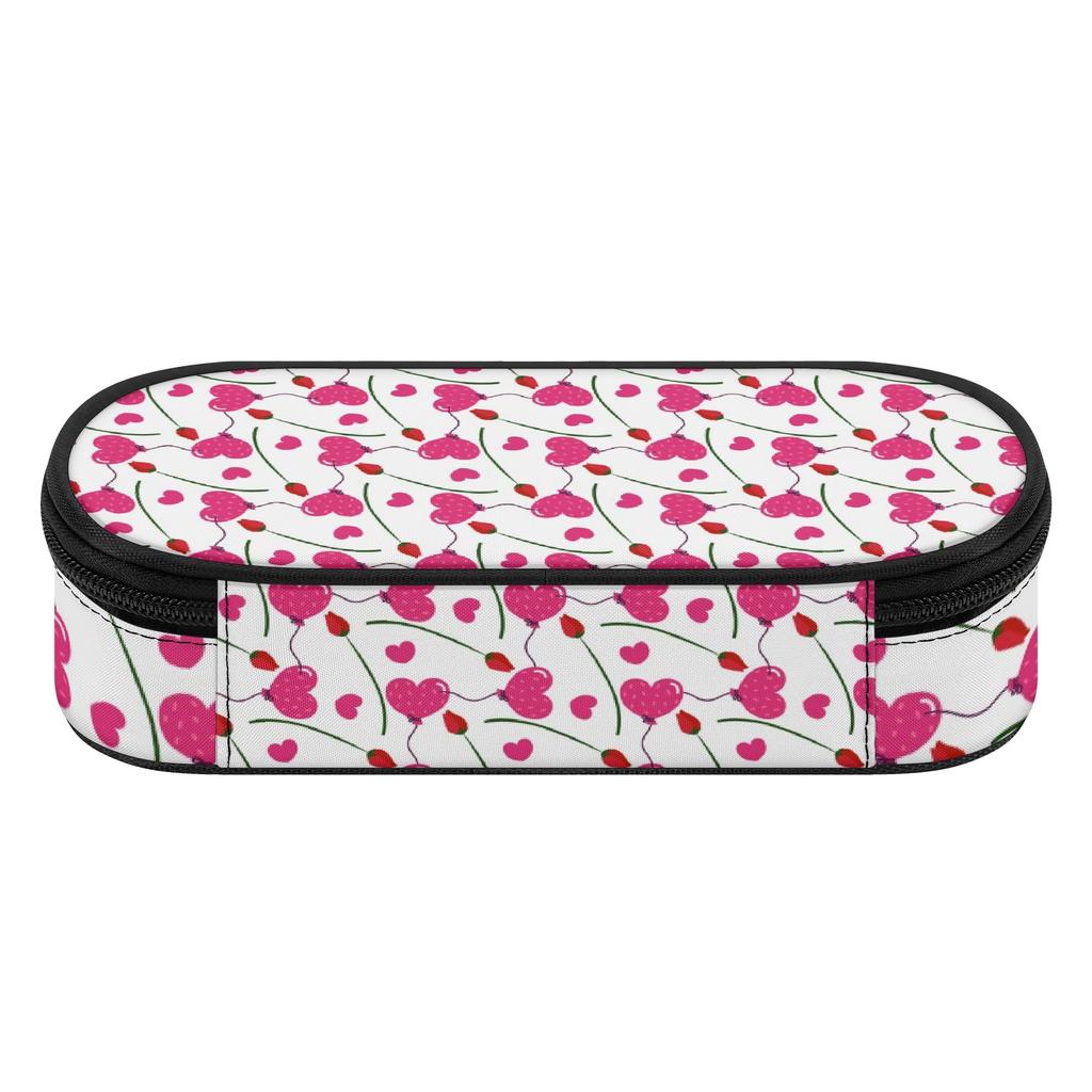 Pencil Case Multi Compartment Zipper Closure Durable 300D Polyester with Main Compartment Mesh Pocket and Pen Slots for Students