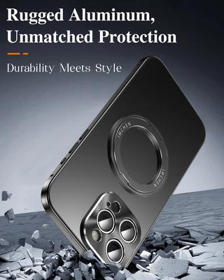 Εξαιρετικά Λεπτή Σκληρή PC HD Διαφανής Μαγνητική Θήκη Για iPhone 16 Pro Max Θήκες Magsafe Πολυτελής 360° Διαφανές Κάλυμμα Ακρυλικός Δακτύλιος Στήριξης