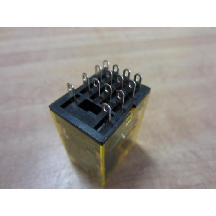 IDEC RU4S-A110 110 VAC Coil Voltage, 4 Poles 4PDT, 50/60 HZ, Plain Style, Plug in Terminal, RU Series, Universal Relay