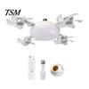 Foldable Blade Ceiling Fan 3/4/5 with Light & Remote Control, 2-in-1 Silent LED Drone Bedroom Blades, 3-Speed Dimmable E27 Socket for Kitchen
