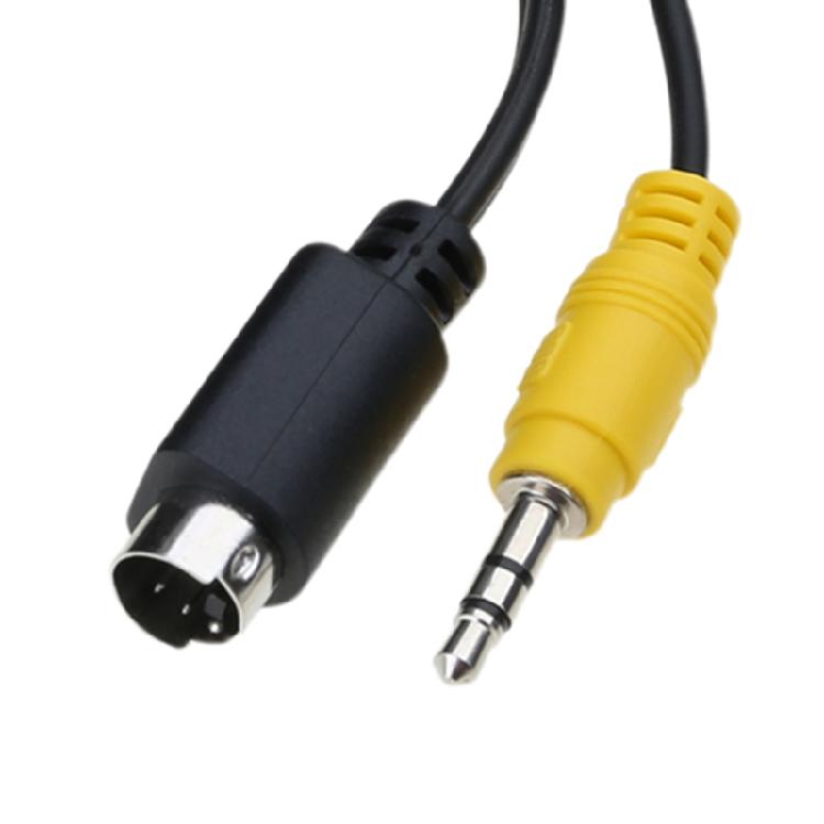 Flexible 6 Feet S Video 4Pin And 3.5mm TRS Stereo Sound Male To 3RCA Male Composite Adapter Cable For Desktop TV