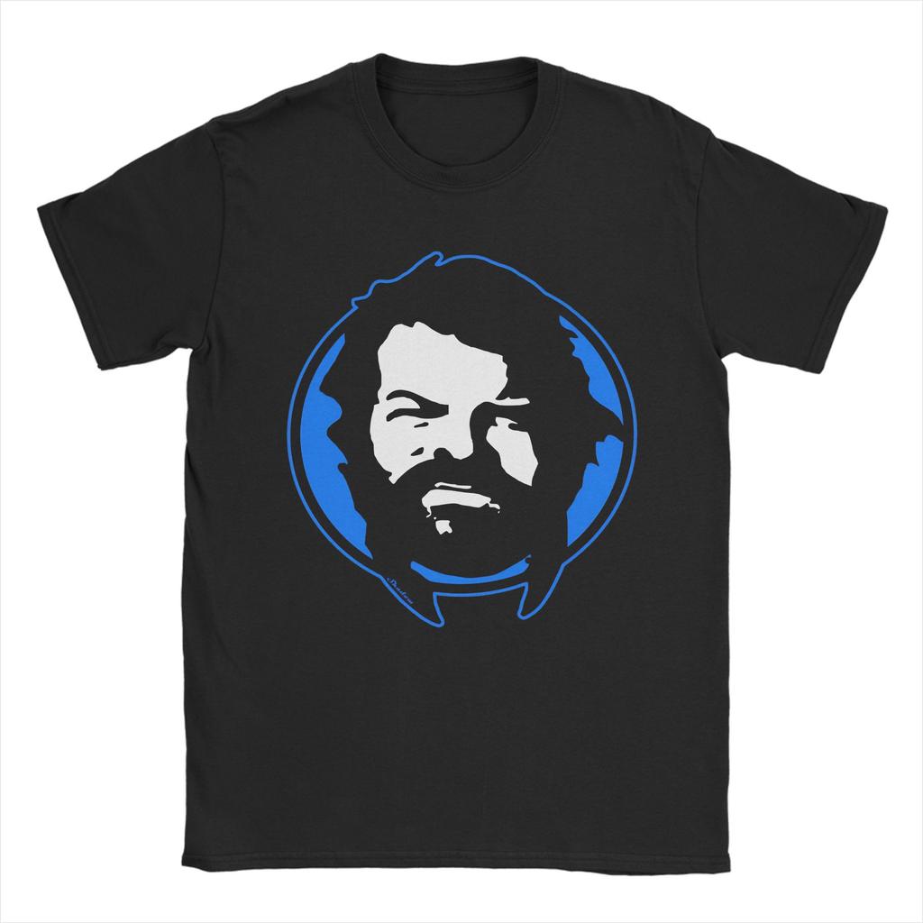 Nuove Magliette Bud Spencer Unisex Girocollo Maglietta in Cotone Manica Corta Maglietta Unica