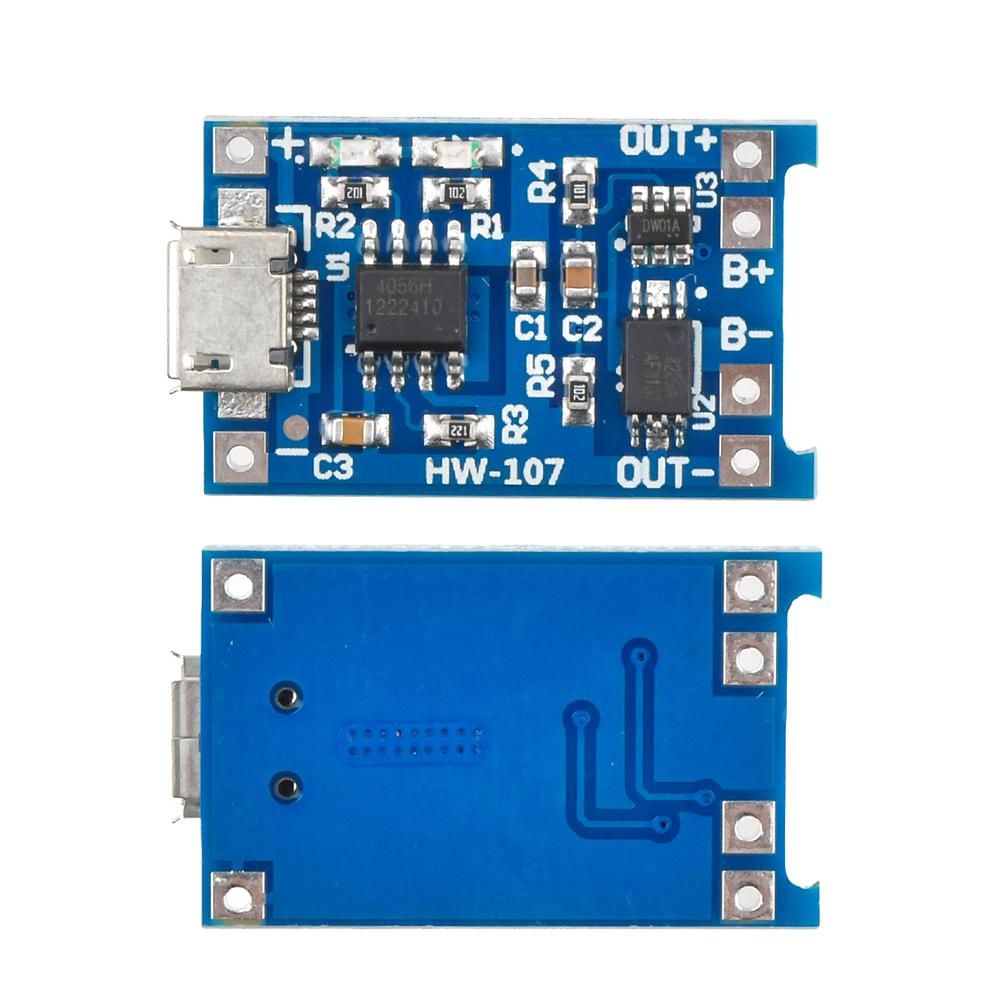 1-10 Stück Micro USB 5V 1A 18650 TP4056 Lithium-Batterielademodul Ladeplatine mit Schutz Doppelfunktionen 1A Li-ion