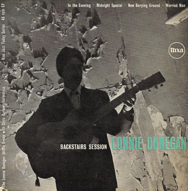 

7inch Record LONNIE DONEGANS SKIFFLE GROUP CHR Backstairs Session NJE1014 Pye Nixa 1956 UK Rock Used