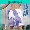 Shorts Gym Men Breathable Mesh Basketball Running Quickdrying Shorts Baggy Flame Print Fashion Shorts Summer Shorts