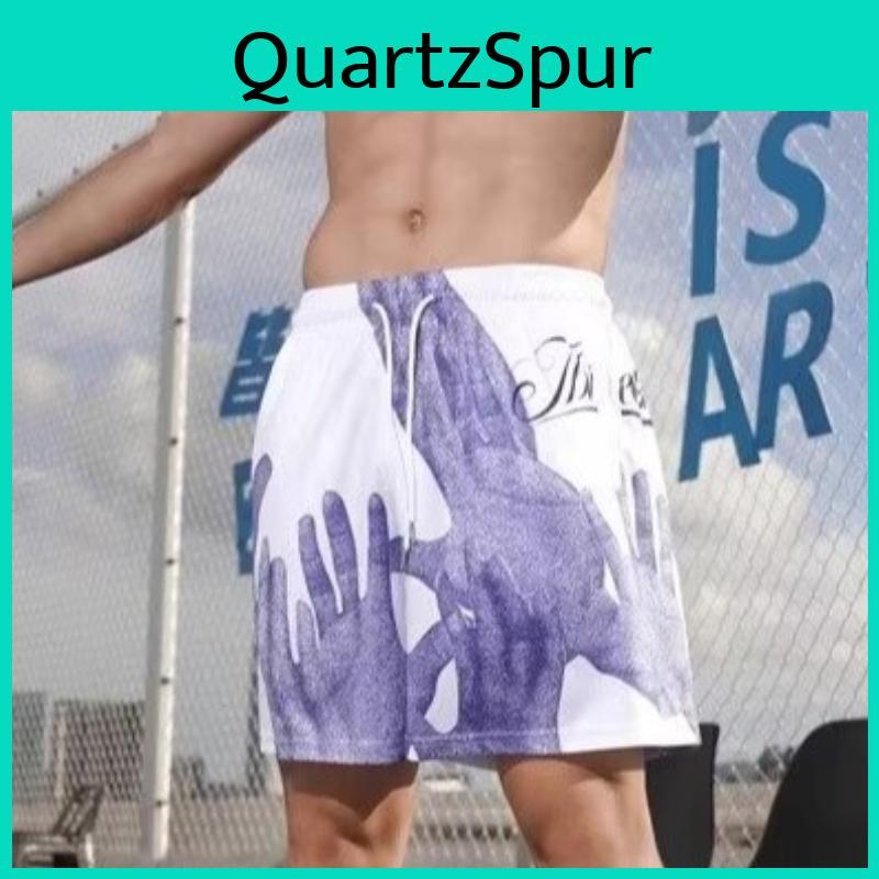 Shorts Gym Men Breathable Mesh Basketball Running Quickdrying Shorts Baggy Flame Print Fashion Shorts Summer Shorts