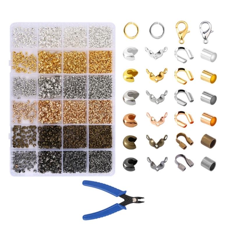 Double Size Metal Bead Positioning Kit Delicate Earring Making Supplies For Necklace Bracelet Earring Crafting