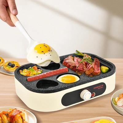 Machine de restauration 1PC 6-en-1 Machine à petit-déjeuner Omelette Hamburg Steak Multifonction Cuisson à la vapeur Grill Tout-en-un Usage domestique