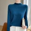 Jesień/Zima Nowy Styl Sweter Pulower z Półgolfem Długim Rękawem Dzianinowy Damski Top