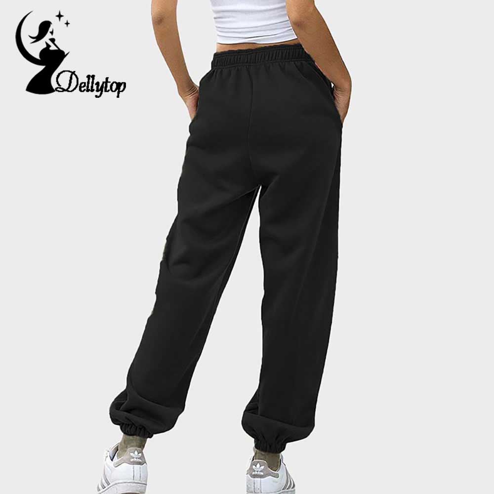 Pantaloni della moda da donna Casual Joggers Vita alta Pantaloni larghi  Lounge Pantaloni da corsa con tasche acquista in modo economico —  spedizione gratuita, recensioni reali con foto — Joom