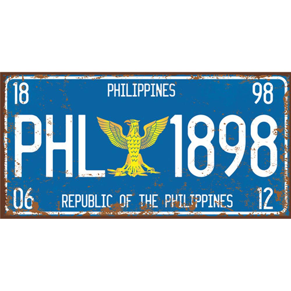 Krajowy Vintage Metalowy Znak Blaszany Znak Flaga Tablica Dekoracja Ścienna Dom Malezja/Filipiny/Singapur/Tajlandia Plakat