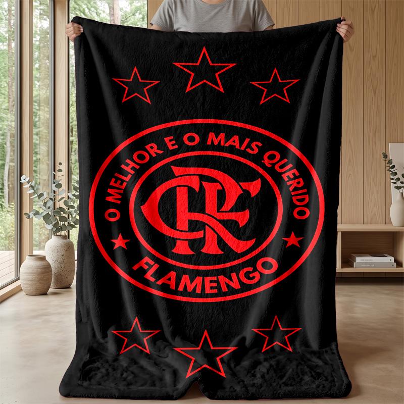 Flamengo Theme blanket Soft Flannel Blanket Plush Throw Blanket Cozy Sofa Bed Blanket for Home Decor