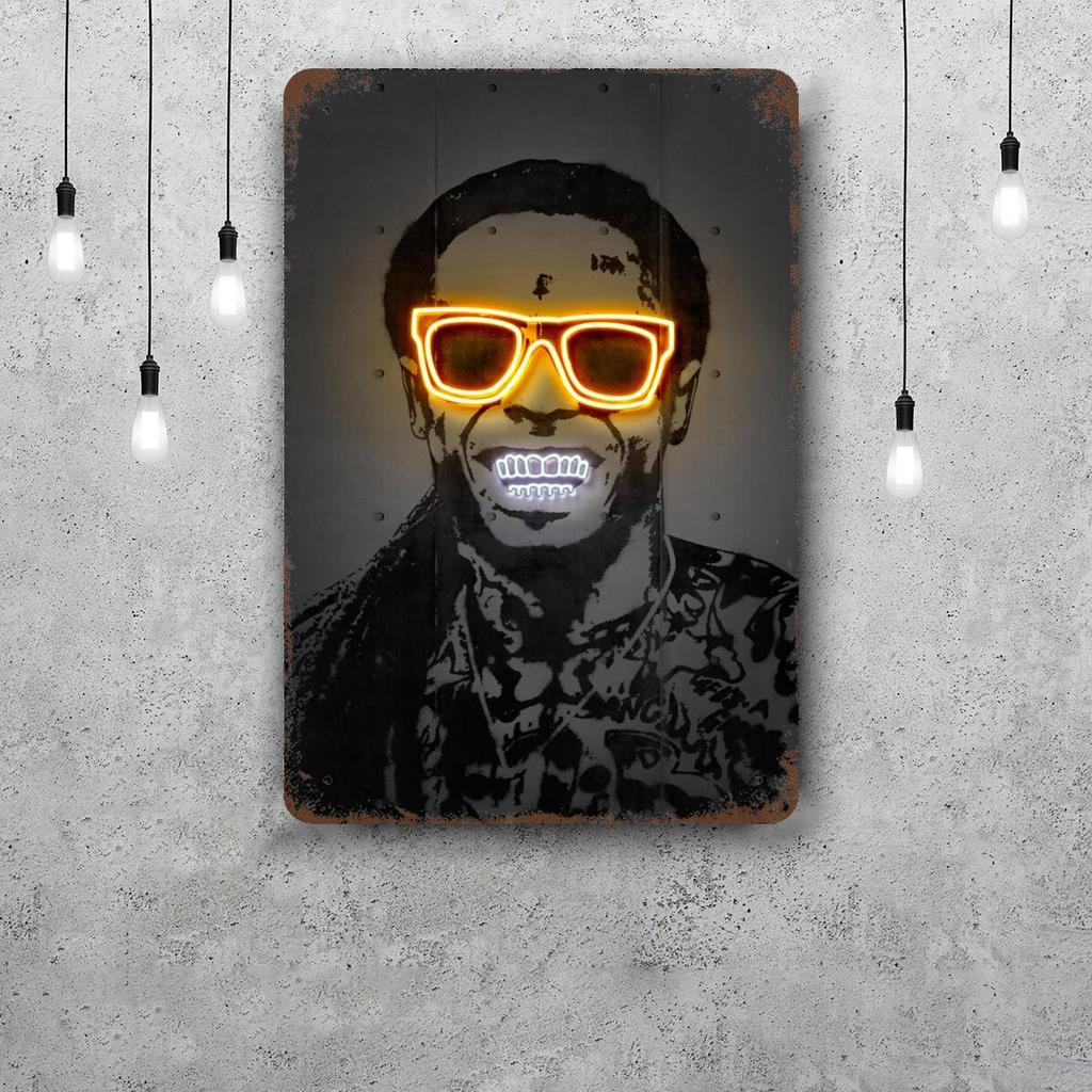 Lil Wayne Vintage Metal Tin Signs Posters Decor Retro Metal Plaque Wall Art Decor for Garage Bar
