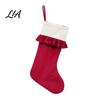 Decorative Xmas Stockings for Home Decor Large Ruffled Cuff Christmas Stockings, Thick Gift Sack with Hanging Elegant Tree Rope, Fireplace Candy