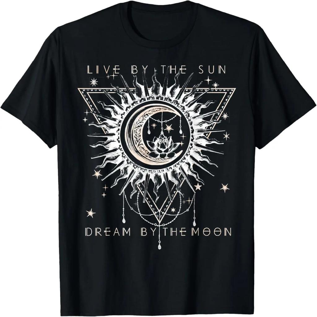 Vivi Col Sole Sogna Con La Luna T-Shirt Boho