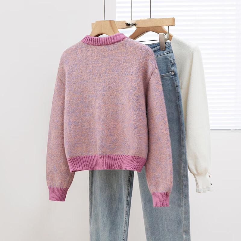 Ta Chi Women's Colorblock Knit Cardigan