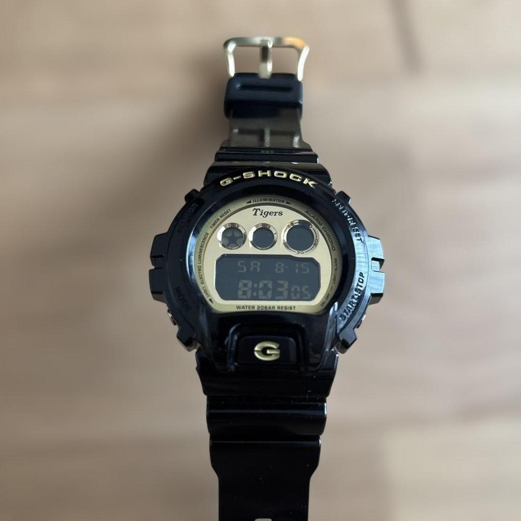 Used G-SHOCK Rare Hanshin Tigers 80th Anniversary Model Gold Black 2015