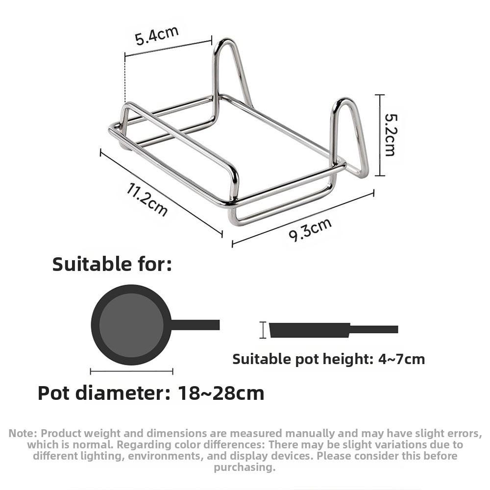 Space Saving Countertop Cookware Rack Vertical Pot Lid Drying Rack Durable Pot Rack