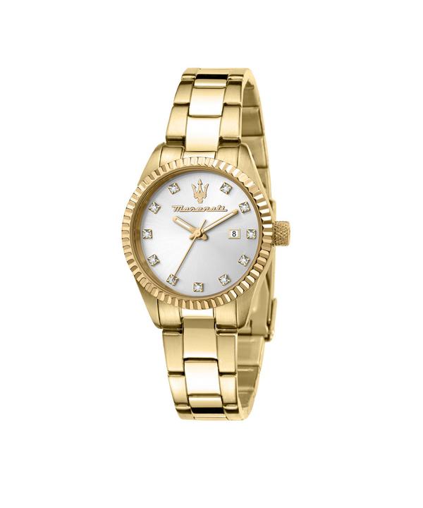 

Женские часы Maserati Competizione из нержавеющей стали золотистого тона, кварцевые, R8853100506, 100 м серебряный