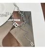 Yinruitai 925 Sterling Silver 'B' Vintage Thai Necklace with Tassel Clavicle Chain - Women's Versatile and Stylish Accessory