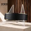 Sports Memorabilia Display Championship Belt Stand, Clear Acrylic Wrestling Storage Solution Holder, Triangular Stable Support Rack for