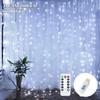 LED Curtain String Lights USB 5V Remote Control Fairy Lights Festoon Lamp 8 Modes Christmas Decoration For Home Wedding Lighting