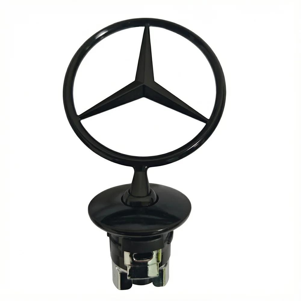CQY1 Q HOT Grille Chrome Star Emblem Logo Mounted Star Front Hood Ornament Mercedes Benz Amg W204 W205 W203 W211 W212 W213 W201 W210