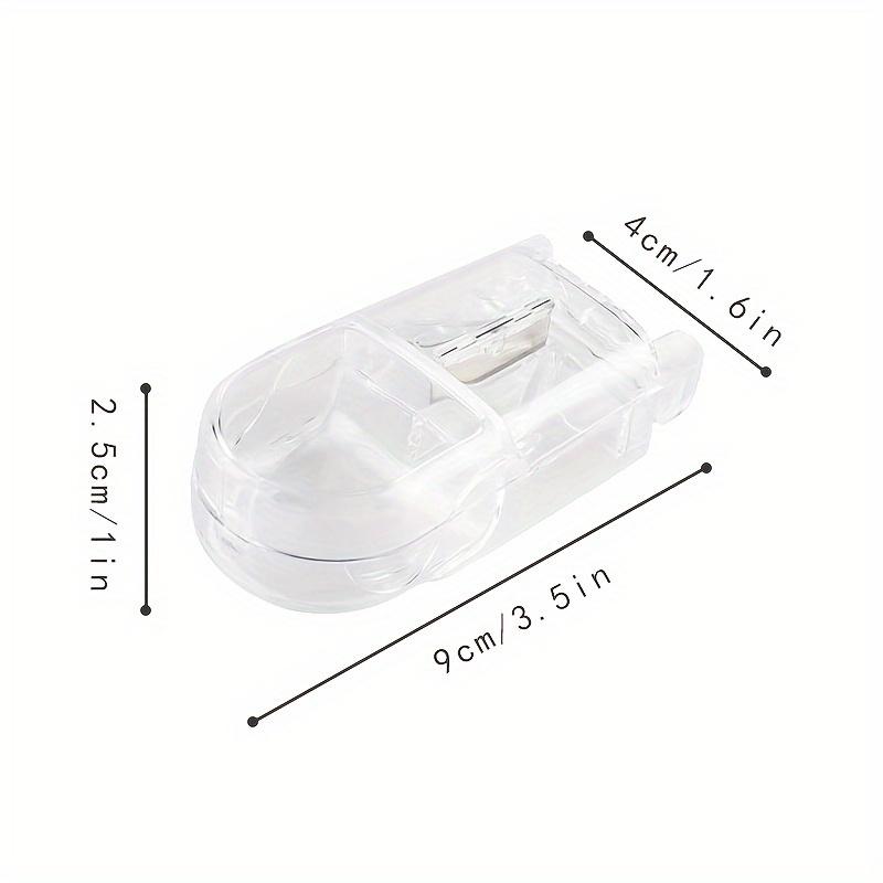 Compact 2-in-1 Pill Cutter and Organizer - Easy-to-Carry Design Ideal for Vitamins & Fish Oil Supplements