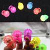 LED Light Up Ring Bumpy Rings Flashing LED Bumpy Jelly Ring Light-Up Toy Birthday Rewards Eggs Filler Glow Party Supplies