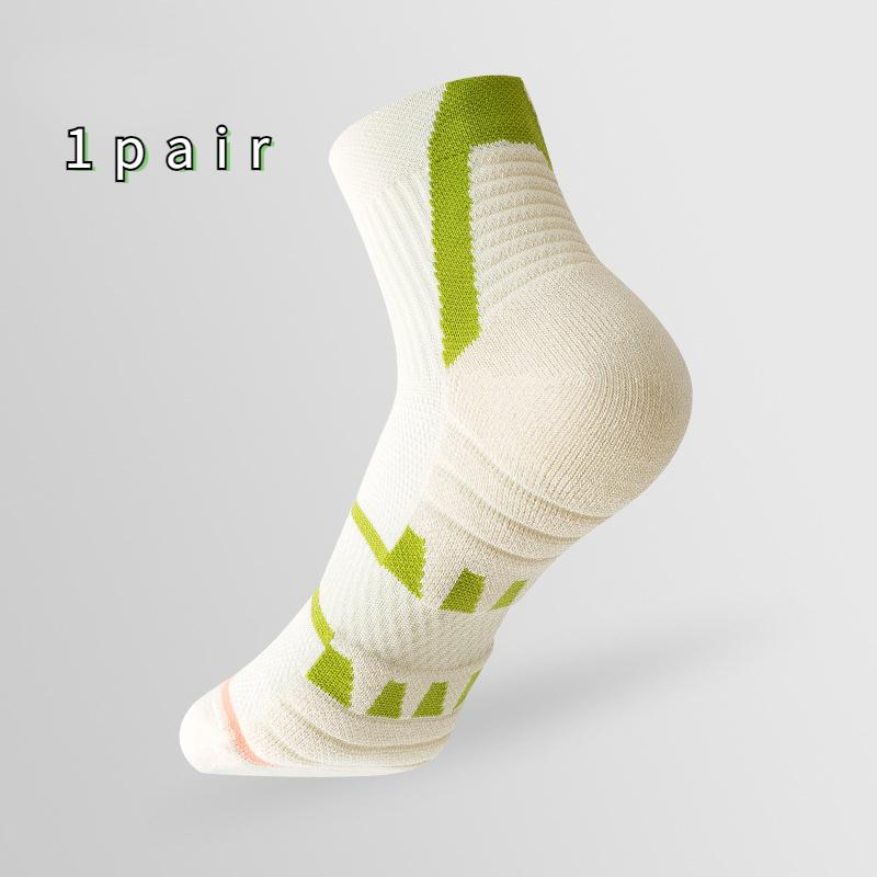 

Женские средние походные носки, размеры 35–39, дышащие, впитывающие пот, нескользящие спортивные носки One-size абрикосовый