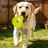 Flexible Latex Pet Plaything Squeaky Pear Dog Toy, Chew Small Medium Toys Interactive Fetch Teeth Cleaning Toy for Aggressive Chewers Anxiety Relief