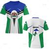 The RepublicOf Lesotho Map Flag 3D Printing T Shirt Lesotho Coat Of Arms Graphic Short Sleevs T Shirts Vintage Mens Clothing Top