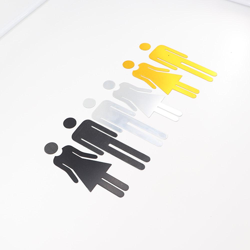 Wc Door Washroom Sign Women Symbol Hotel Restaurant Signage Toilet Sticker Signboard Toilet Symbol