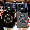Kruh Lotus Biela Pre Infinix Note 40 4G 30i 12 G96 Smart 8 Hot 9 Play 10 11S 12 20i 50 Pro Plus 5G Puzdro na telefón z tvrdeného skla