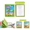 Magical Book Water Drawing Reusable Coloring Book Magic Water Drawing Book with Pen Ocean Dinosaur Animal Water Drawing Pictures