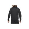 Nike Solid Color Casual Embroidered Logo Stand-Up Collar Jacket Men Outerwear Black DA0004-010