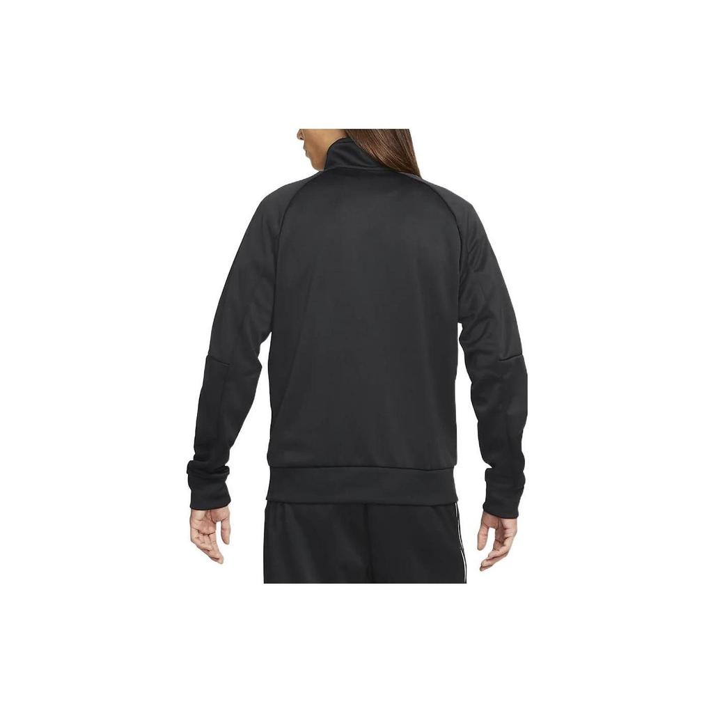 Nike Solid Color Casual Embroidered Logo Stand-Up Collar Jacket Men Outerwear Black DA0004-010