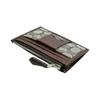 Coach Card Holder Skinny Id Case 11 Classic Presbyopia Logo Logo Zipper Closure Leather Wallet Regular Women's Silver and Oak Silver and Oak and Maple