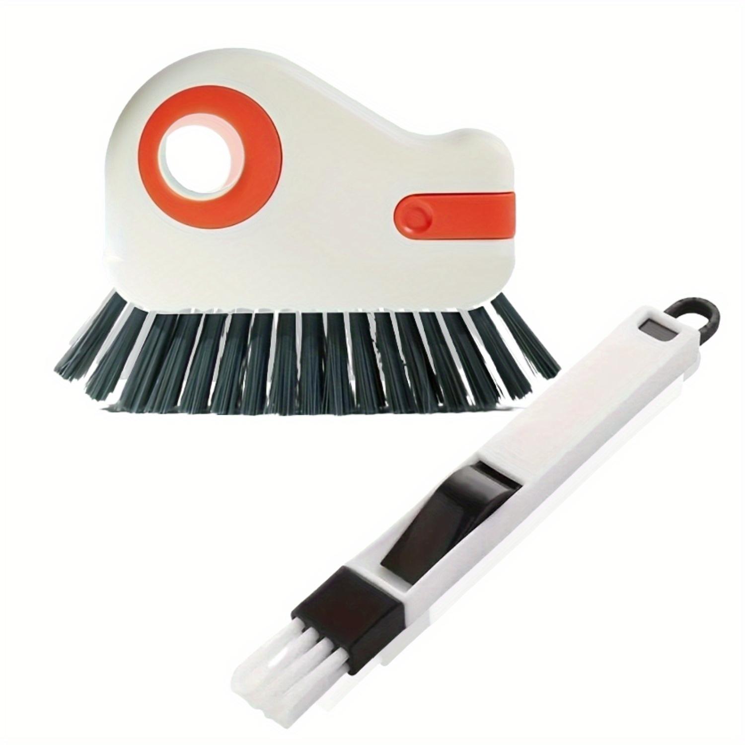 

2PCS Window Track Cleaning Brush - Detachable Door and Window Side Brush, Glass Corner Cleaner, Plastic Side Seam Cleaning Plastic Brush Two-piece set
