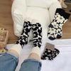 3-piece set socks floral pattern Nordic combination free size