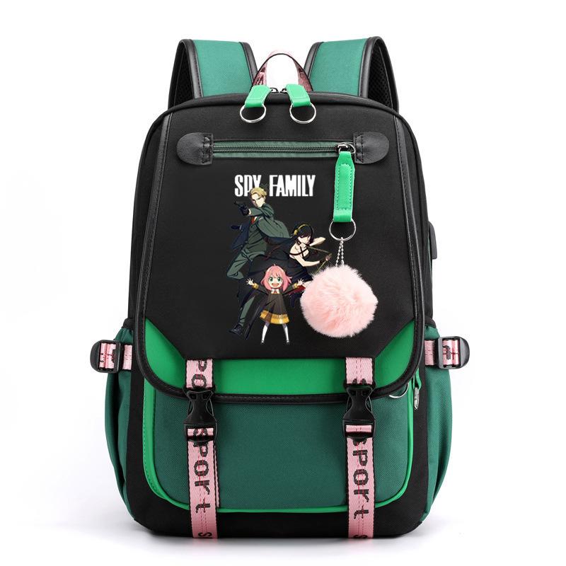 Spy Play House Backpack Casual Versatile Large Capacity Junior High School Student School Bag