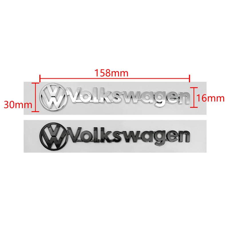 DOG1 For Volkswagen Emblem Badge ABS Rear Trunk Sticker for VW Amarok BORA GOLF JETTA MK4 SR32 PASSAT Polo Lavida Fender Side Emblem