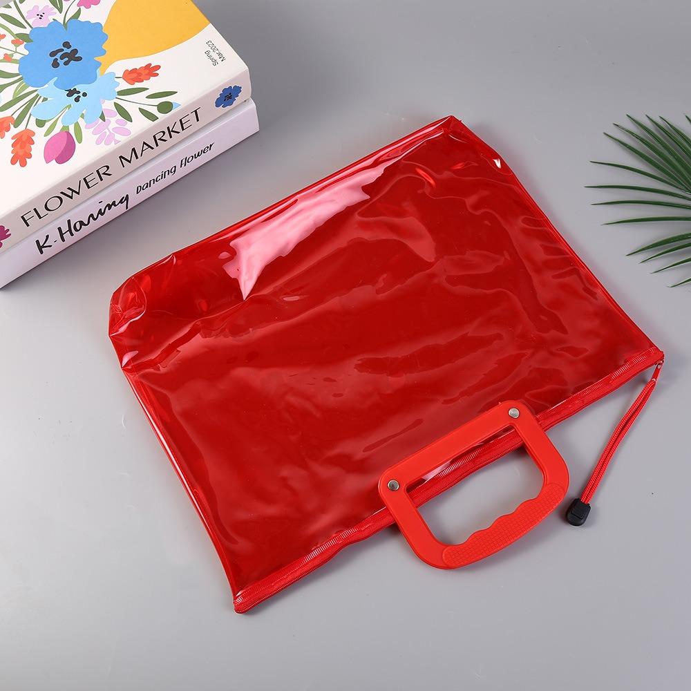 Waterproof Storage Bag PVC File Bag Portable Pen Bag  School Office