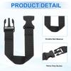 uxcell Fanny Pack Extension Set of 30cm X Waist Bag Extension Belt for Pouches and Black Straps, 4, 2.5cm, Backpacks,